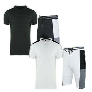 Conjunto Casual de Verano para Hombre, en Color Sólido, con Logotipo Personalizado, Mezcla de Algodón, Pantalones Cortos - Product Image 5