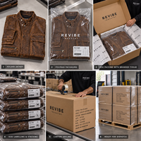 Veste chemise zippée en cuir marron délavé surdimensionnée pour homme, en cuir de mouton, style streetwear, coupe décontractée, vêtement d'extérieur décontracté