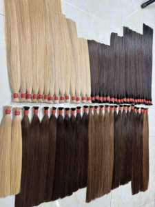 Extensions frontales en dentelle colorée de 8 pouces en gros paquets de cheveux humains vietnamiens bruts à cuticules alignées Afro Wave directement de l'usine - Product Image 5