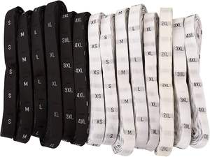 Etiquetas tejidas para prendas de vestir con pliegue central, tamaño de costura - Product Image 3