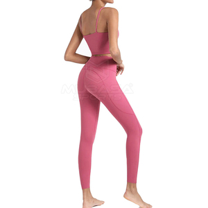 Conjunto de Yoga para Mujer de Alta Calidad, Secado Rápido y Transpirable, Diseño de Logotipo Personalizado, Patrón Sólido, Tallas Grandes, Nuevo Lanzamiento - Product Image 2