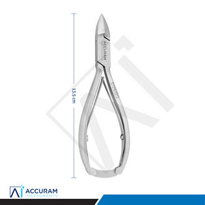 Accuram Coupe-ongles et pince à cuticules robustes pour orteils, à mâchoires larges et affûtées en acier inoxydable, pour podologie, avec verrouillage arrière - Product Image 5