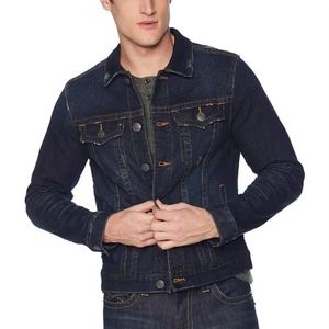 Veste en jean multi-poches avec patchs et boutons |   Veste en jean décontractée pour homme, style workwear, pour l'automne/hiver/été/printemps - Product Image 1