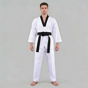 Kimono de BJJ en tissu de coton très demandé avec ceinture, uniformes de BJJ personnalisés, costumes de Jiu-Jitsu brésilien sur mesure - Product Image 4