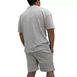 Ensemble 2 pièces homme T-shirt et short en fibre de bambou 100% personnalisé avec logo, respirant et décontracté pour l'automne – Fabrication OEM - Product Image 3