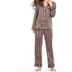 Vente en gros de pyjamas pour femmes en soie 100% de qualité supérieure, respirants et à séchage rapide, fabriqués au Pakistan - Product Image 5