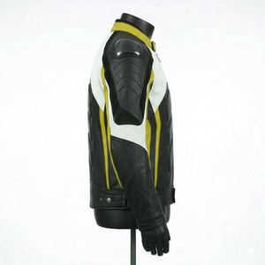 Chaqueta de Motociclismo Unisex de Cuero Genuino, Nueva, Transpirable, de Verano, con Protecciones Desmontables de Manga Larga - Product Image 3
