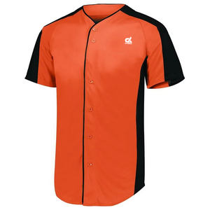 Camiseta de Béisbol Negra Personalizada 2025, Uniforme de Equipo Unisex con Botones, Bordado Sencillo, Venta al Por Mayor, 100% Algodón Orgánico - Product Image 3