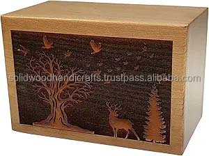 Urnes de crémation en bois de conception Unique de haute qualité pour adultes urnes en bois urnes funéraires taille personnalisée fournitures funéraires - Product Image 2