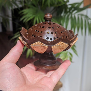 Top Demanded <b>Wood</b> Bakhoor <b>Burner</b> for Soothing Aromatherapy & Spiritual Use Available at Factory Price from India - Product Image 5