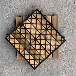 Dalles de terrasse en bois d'acacia massif pour jardin, balcon, patio - Product Image 1