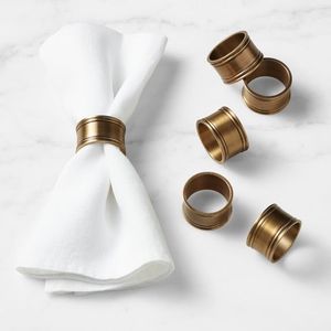 Juego de Anillos para Servilletas de Metal Ornamentados para Mesas de Comedor en Celebraciones Festivas, que Realzan la Presentación de Fiestas con Detalles Elegantes - Product Image 5