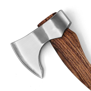 High Quality Steel Head Hand <b>Axe</b> With Natural Wooden <b>Handle</b> For Outdoor Camping Hiking Bushcraft Gardening Wood Cutting - Product Image 3
