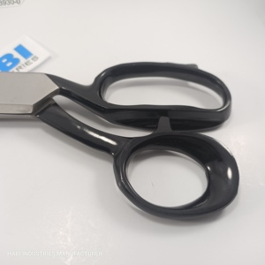 HABI INDUSTRIES Professional Custom Logo Curved Sharp Stainless Steel <b>Sewing</b> Chrome Embroidery <b>Scissors</b> Anti-Tailor Steel Handle - Product Image 2