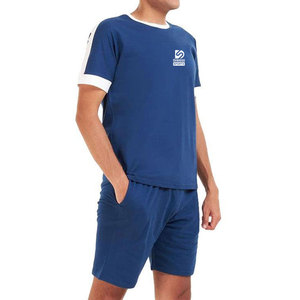 Conjunto de Camiseta y Pantalones Cortos de Lona Transpirable para Verano, con Logotipo Personalizado en la Parte Delantera, Conjunto de Dos Piezas para Hombre, Hecho en Pakistán - Product Image 2