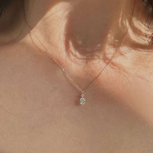 Collier pendentif classique en perle d'eau douce et diamant taille ovale, chaîne en acier inoxydable plaqué or 18 carats, unisexe, certifié IGI - Product Image 4