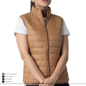Gilet d'hiver matelassé à capuche personnalisé unisexe sans manches, haute qualité, imperméable, coupe-vent, chaud, patchwork, pour l'extérieur, vente en gros - Product Image 4
