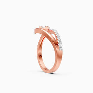 JEWELLERY PLANET IFJR-540 Anillo de Diamante Cultivado en Laboratorio con Certificado IGI, Oro Rosa de 9K, Corte Brillante, Joyería Clásica de Compromiso Unisex - Product Image 2