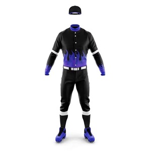 Hot Sale Breathable Sublimated 100% Polyester Quick Dry Baseball Uniform High Quality Custom Logo Custom Colors Unisex - Product Image 4
