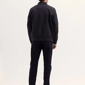 Best Quality Woven Coated Stand Collar Front Logo <b>Long</b> Sleeve Bomber <b>Jacket</b> for Men Autumn <b>Waterproof</b> Breathable Windproof - Product Image 3