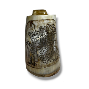 Top Quality Natural Handmade Buffalo Horn Viking Drinking Horn Mug Polished Animal Style Sustainable Ceramic <b>Beer</b> Mug - Product Image 3