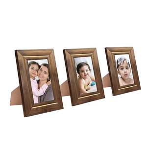 Cadre photo en bois sur mesure, texture bois, orné, fait main, pour table ou mur - Product Image 6