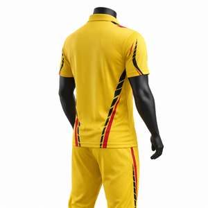 Full Sublimation Cricket Polo Uniform Set Shirt <b>Pants</b> Custom Colors Bulk Wholesale Manufacturer - Product Image 5