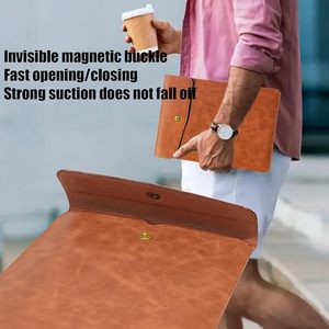 Genuine Leather High Quality Soft Laptop <b>Case</b> Cover Book Sleeve Custom Vertical Laptop Bags <b>for</b> Men Women Wholesale <b>Computer</b> Bag - Product Image 4