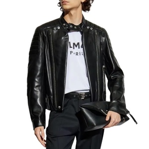Veste en cuir pour homme tendance, style designer, simili cuir, style classique, haute qualité, design personnalisé, veste élégante - Product Image 1