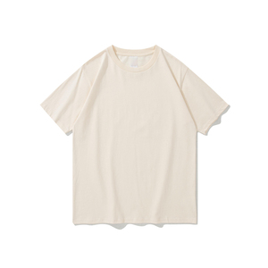 T-shirt d'été pour homme en polyester/rayonne tricoté à manches courtes, coupe ample unie, personnalisable avec logo, écologique, vente en gros - Product Image 4
