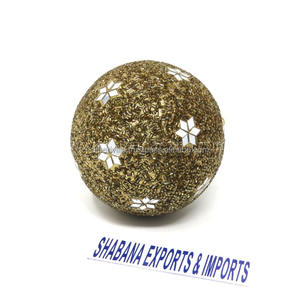 Handmade Custom Golden Glitter Christmas <b>Tree</b> <b>Ornaments</b> for Festive Home Decor and Christmas Eve Parties - Product Image 1