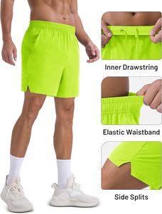 Pantalones Cortos Deportivos Transpirables y Ecológicos para Hombre, para Gimnasio, Entrenamiento, Fitness, con Logotipo Personalizado, 5 Pulgadas, Ropa Deportiva Informal de Secado Rápido - Product Image 1