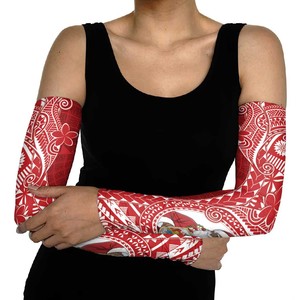 Manches longues en soie glacée imprimées Noël, motif rouge et blanc, protection solaire UPF50+, unisexe, pour activités de plein air - Product Image 3