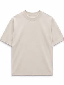 Camiseta de Manga Corta para Hombre, Cuello Redondo, Color Verde Oliva, Corte Regular, Informal, de Algodón Jersey, Color Sólido, Tejido Liso - Product Image 2