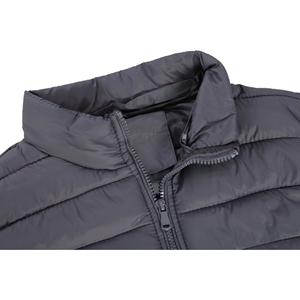 Men's <b>Hooded</b> Polyester Vest Water-Repellent Windproof Zip-Up Waistcoat Sleeveless Puffer <b>Gilet</b> ODM Sporty - Product Image 2