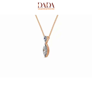 Collier pendentif en or avec diamant taille marquise, bijoux fins pour femmes, bijoux personnalisés - Product Image 2