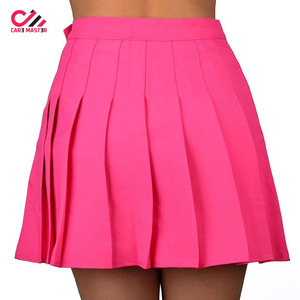 Jupe plissée taille haute personnalisée de haute qualité avec logo, uniforme scolaire unisexe pour étudiants, motif et couleur unis, jupes pour femmes - Product Image 6