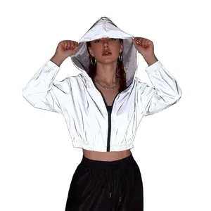 Einfarbiger kunden spezifischer Logo-Druck Tragbare, heiß verkaufte, atmungsaktive Frauen tragen reflektierende Jacken von SHAJA PAK INDUSTRIES