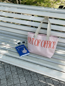 Sac fourre-tout en toile de polyester à carreaux Beena avec fermeture éclair, poignée d'épaule, grande capacité, logo personnalisé pour les boutiques de plage et l'usage quotidien - Product Image 6
