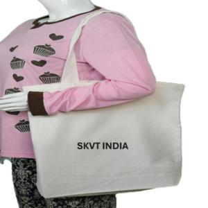 Sac fourre-tout réutilisable en toile de coton 100 % pour femme, extra-large, avec logo personnalisé, noir, poches vierges, fermeture éclair, emballage en boîte - Product Image 5