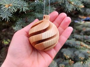 Premium Wooden Christmas Tree <b>Ornaments</b> Handmade Custom Printed Holiday Hanging Pendants Eco Friendly Modern Xmas Decorations - Product Image 2