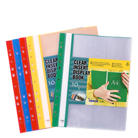 BEST 4 Couleurs Assorties Sac de Documents A4 en Matière PP pour Présentations, Utilisation au Bureau et à l'École