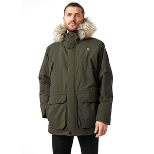 Chaqueta Parka Larga Acolchada para Hombre con Logotipo Personalizado, Abrigo de Invierno con Capucha, Fábrica de Ropa OEM ODM 2026 - Product Image 1