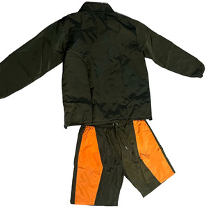 ชุดเซ็ตเสื้อโปโลแขนสั้นกางเกงขาสั้นผ้าไนลอนแบบมีซิปครึ่งตัว ลายปักพิมพ์โลโก้ตามสั่งสำหรับฤดูร้อน เหมาะสำหรับผู้ชาย - Product Image 3