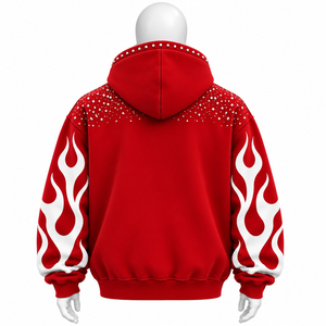 Sudadera con capucha de felpa francesa gruesa, oversize, de invierno, con logo estampado, alta calidad, precio económico, OEM, personalizada, a la moda, al por mayor - Product Image 3