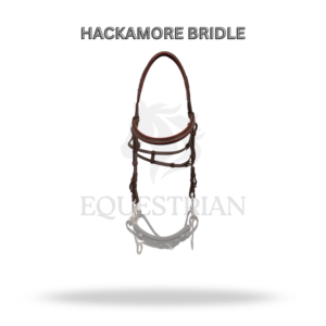Brida HACKAMORE de tamaño completo para equitación inglesa, brida sin mordazas para control del caballo - Product Image 2