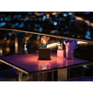 120V 4W Stained Glass <b>Light</b> Bulb Multi-Colored Mosaic with <b>Rainbows</b> Fun Romantic Indoor Unique Decorative Lighting - Product Image 4