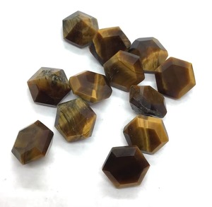 <b>Top</b> Sale Tiger Eye Hexagon Cut Loose Gemstone 6 To 15mm Natural Tiger Eye Stone <b>Beads</b> For Jewelry Making Indian Wholesale Bulk - Product Image 4