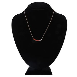 Collier pendentif fleur triple halo en or rose 14 carats de luxe avec diamants, bijoux raffinés pour femme, cadeau d'anniversaire ou de mariage, trio - Product Image 2