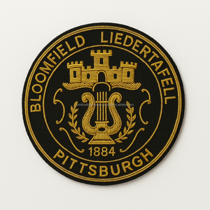 Custom Bullion Patches for Events & Giveaways | Hand Embroidered <b>Gold</b> Wire Badges for Promotions, Ceremonies & Corporate Gifts - Product Image 6